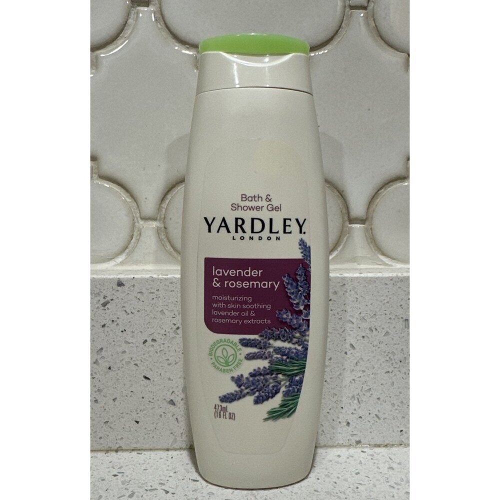 1-YARDLEY London Lavender & Rosemary Bath & Shower Gel 16 fl oz New